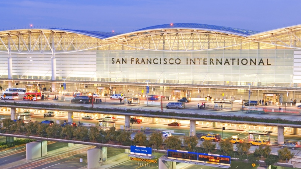 Private chauffeur vehicle providing airport transportation to San Francisco International Airport